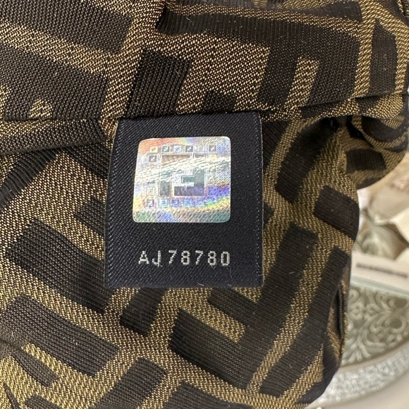 FENDI BABY SPY BAG, Dark Brown Leather baguette - Picture 13 of 16